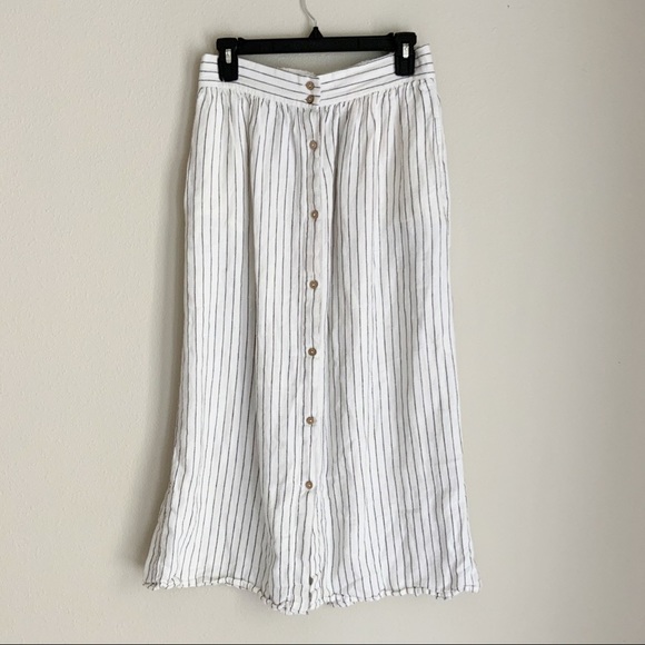 Rachel Zoe Dresses & Skirts - Rachel Zoe | NEW Striped Button Front Midi Skirt
